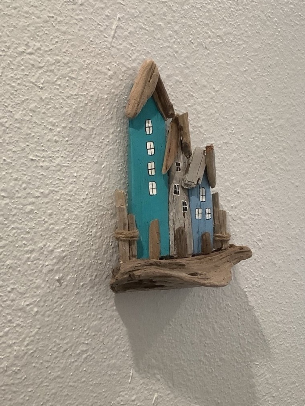 Driftwood Art, Driftwood Coastal Houses, Driftwood Wall Art, Coastal Decor - Picture 3 of 7